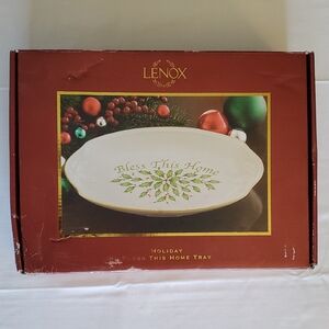 Lenox Holiday Bless This Home Tray